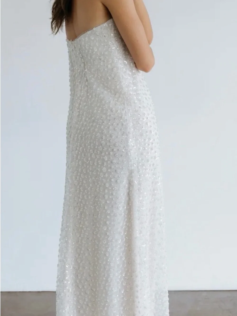 Jenny Yoo Strapless Beaded Dress - size 12 Aaron’s dress